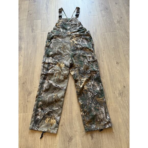 Realtree Men’s Camo Bib Overalls. Size L (36-38) Hunting Outdoors Farming - Picture 1 of 8